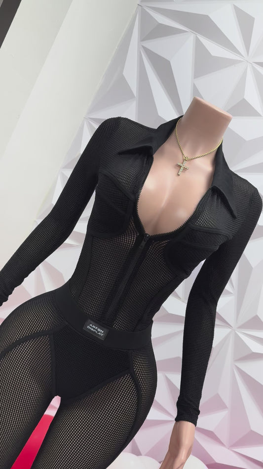 Mesh-a Jumpsuit